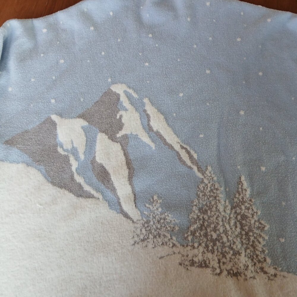 Rachel Zoe Pullover Sweater Mountain Range Landscape View 2